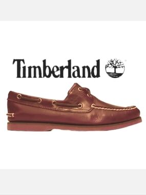 TIMBERLAND Genuine Leather 2-Eye Classic Boat Deck Shoe 8M
